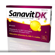 Sanavit D3 + K2 Vitamin Komplex Kiegészítő, 30 kapszula vitamin és táplálékkiegészítő