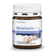 Sanct Bernhard Melatonin (1mg) rágótabletta 120db vitamin és táplálékkiegészítő