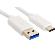 SANDBERG 136-15 USB 3.1 Type-C M - USB3.0 M Adatkábel 1m Fehér kábel és adapter