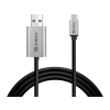SANDBERG 136-51 USB-C - Displayport kábel 2m - Fekete/Ezüst