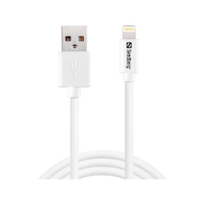 SANDBERG 440-75 töltőkábel, USB>Lightning MFI 1m White kábel és adapter