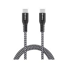SANDBERG 441-38 USB-C apa - USB-C apa Adat és töltőkábel (1m) kábel és adapter