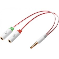 SANDBERG Headset converter Dual-&gt;Single kábel és adapter