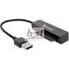 SANDBERG Kábel Átalakító - USB3.0 to SATA Link (fekete; USB bemenet - SATA 2,5" kimenet; max.5 Gbit/sec)