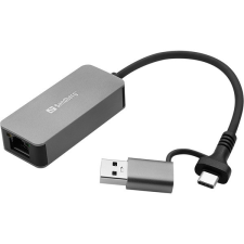 SANDBERG Kábel Átalakító - USB-C/A 2.5 GbE RJ45 Adapter kábel és adapter