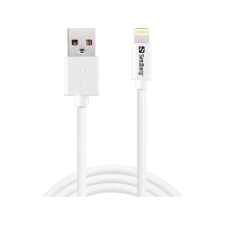 SANDBERG Töltőkábel, USB>Lightning MFI 1m White kábel és adapter