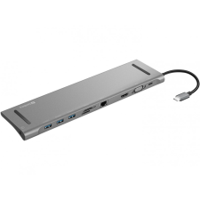 SANDBERG USB-C 10-in-1 Docking Station Silver laptop kellék