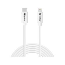 SANDBERG USB-C apa - Lightning apa Adat- és töltőkábel 2m - Fehér (136-59) kábel és adapter