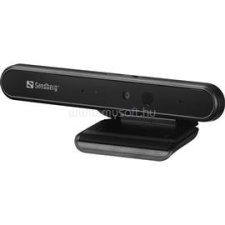 SANDBERG Webkamera - Face-ID Webcam 1080p (1920x1080, 2MP, Látószög: 72°, 30 FPS, USB 2.0, univerzális csipesz,mikrofon) (SANDBERG_134-36) webkamera
