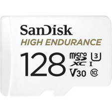 Sandisk 128GB High Endurance UHS1 U3 V30 vízálló ütésálló SDXC memóriakártya (183567) memóriakártya