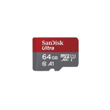 Sandisk 186501 MICROSD ULTRA KÁRTYA 64GB, 120MB/s, A1, Class10 UHS-I memóriakártya