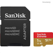Sandisk 1TB Extreme microSDXC UHS-I Memóriakártya + Adapter memóriakártya