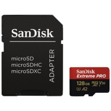Sandisk 214504, MICROSDXC EXTREME PRO KÁRTYA 128GB, 200MB/s C10, V30, UHS-I, U3, A2 memóriakártya