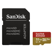 Sandisk 32GB microSDHC Extreme UHS-I V30 A1 + adapterrel (173420 / SDSQXAF-032G-GN6MA) memóriakártya