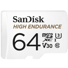 Sandisk 64GB High Endurance microSDXC UHS-I CL10 memóriakártya + Adapter memóriakártya