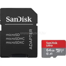 Sandisk 64GB microSDXC Ultra CL10 A1 + adapter (SDSQUAB-064G-GN6MA) memóriakártya
