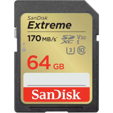 Sandisk 64GB SanDisk Extreme SDXC 170MB/s (SDSDXV2-064G-GNCIN) memóriakártya