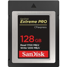 Sandisk Compact Flash Extreme PRO CF 128 GB, B típusú memóriakártya