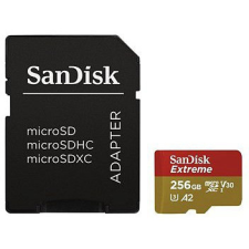Sandisk Extreme microSDXC V30 A2 256GB + adapter (190MB/s) (121587) memóriakártya