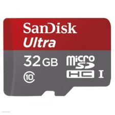 Sandisk Memóriakártya SanDisk Micro SDHC Ultra 32GB + adapter Class10, A1+Android APP memóriakártya