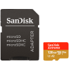 Sandisk MicroSD Extreme kártya 128 GB, 190MB/s C10, V30, UHS-I, U3, A2 (212586)