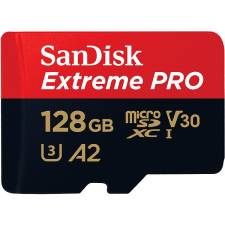 Sandisk microSDXC 128 GB Extreme PRO + Rescue PRO Deluxe + SD adapter memóriakártya