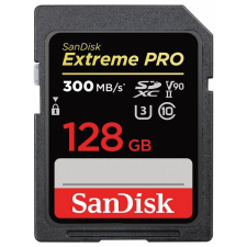 Sandisk SDXC Extreme Pro 128GB U3 V90 (UHS-II) (300MB/s) (121506) memóriakártya