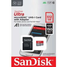 Sandisk Ultra 512 GB MicroSDXC UHS-I Class 10 memóriakártya memóriakártya