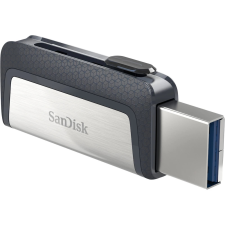 Sandisk Ultra Dual 128GB USB 3.1 + USB 3.1 Type C Fekete-Ezüst pendrive