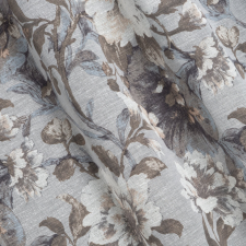  Sandra mintás dekor függöny retro virágokkal Fehér 140x250 cm lakástextília