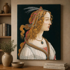 Sandro Botticelli - Fiatal nő portréja vászonkép dekoráció