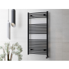 Sanimix Törölközőszárító radiátor 70cm x 50cm Íves, fekete
