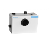 Sanipump Basic WC+2 szennyvízátemelő, WC + 1db felső csonk és 1db oldalsó csonk, darálós WC