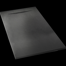 Sanotechnik SANOECHNIK ZUHANYTÁLCA SMC 120X90X2,6CM SZÖGLETES VÁGHATÓ FEKETE kád, zuhanykabin