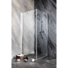  Sanotechnik Sanoflex Young+Brava (fal+ajtó) nyílóajtós szögletes sarokkabin 90x100x195cm MF100+MD90 kád, zuhanykabin