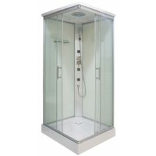 Sanotechnik Sanotechnik komplett szögletes hidromasszázs zuhanykabin fehér 80x80x215cm TC05 kád, zuhanykabin