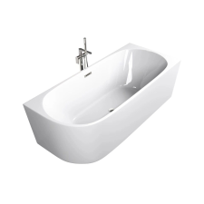 Sanotechnik SOLVA jobbos kivitelű sarokba állítható aszimmetrikus térkád kád, zuhanykabin