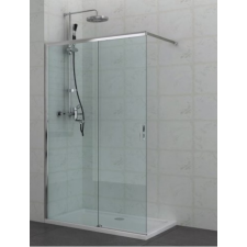  Sanotechnik WALK-IN zuhanyfal tolóajtóval, króm (WK120) kád, zuhanykabin