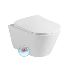 Sanovit AVVA fali WC - rimless - perem nélküli - rejtett szerelésű - mély öblítésű szaniter