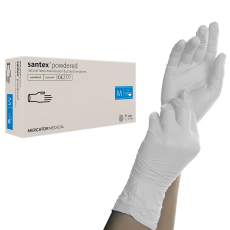  Santex Latex gumikesztyű fehér M