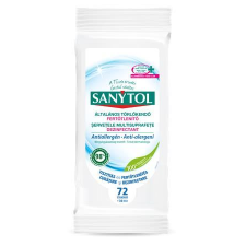 Sanytol általános törlőkendő fertőtlenítő antiallergén 72db (36631348) (sany36631348) tisztító- és takarítószer, higiénia