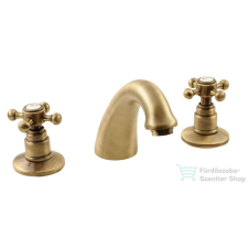 Sapho ANTEA Mosdó csaptelep, három részes, automata lefolyóval, bronz 3026 csaptelep