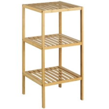 Sapho AQUALINE BAMBUS álló polc, 3 szintes, 37x80x37cm, bambusz (BI003) bútor