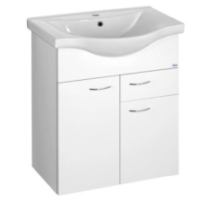  Sapho AQUALINE KERAMIA FRESH mosdótartó szekrény, 60,5x74x34cm fehér (50064A) fürdőszoba bútor