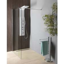 Sapho AQUALINE WALK IN Fix zuhanyfal, 80x190cm, átlátszó üveg (WI081) kád, zuhanykabin