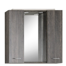  Sapho AQUALINE ZOJA tükrösszekrény LED világítással, dugaljjal, kapcsolóval, 70x60x14cm, mali wenge (45026) fürdőszoba bútor