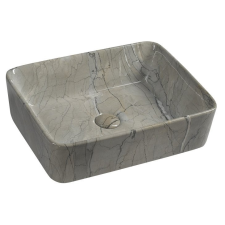Sapho DALMA kerámiamosdó, 48x38x13cm, szürke márvány fürdőkellék