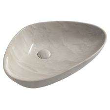 Sapho DALMA kerámiamosdó, 58,5x39x14cm, bézs márvány fürdőkellék