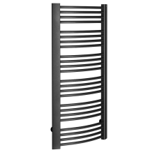  Sapho EGEON fürdőszobai radiátor, 595x1238mm, 739W, antracit (EG612A) fűtőtest, radiátor