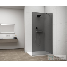 Sapho ESCA CHROME Walk-in zuhanyfal, falra szerelhető, füst üveg, 1200mm (ES1212-01) kád, zuhanykabin